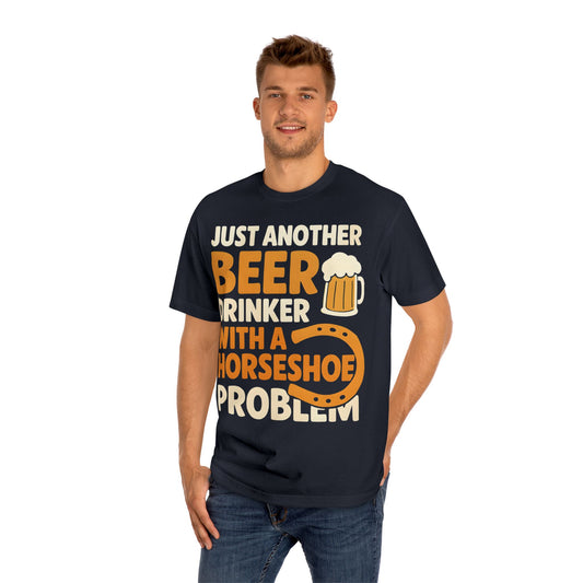 Beer Drinker with a Horseshoe Problem T-Shirt