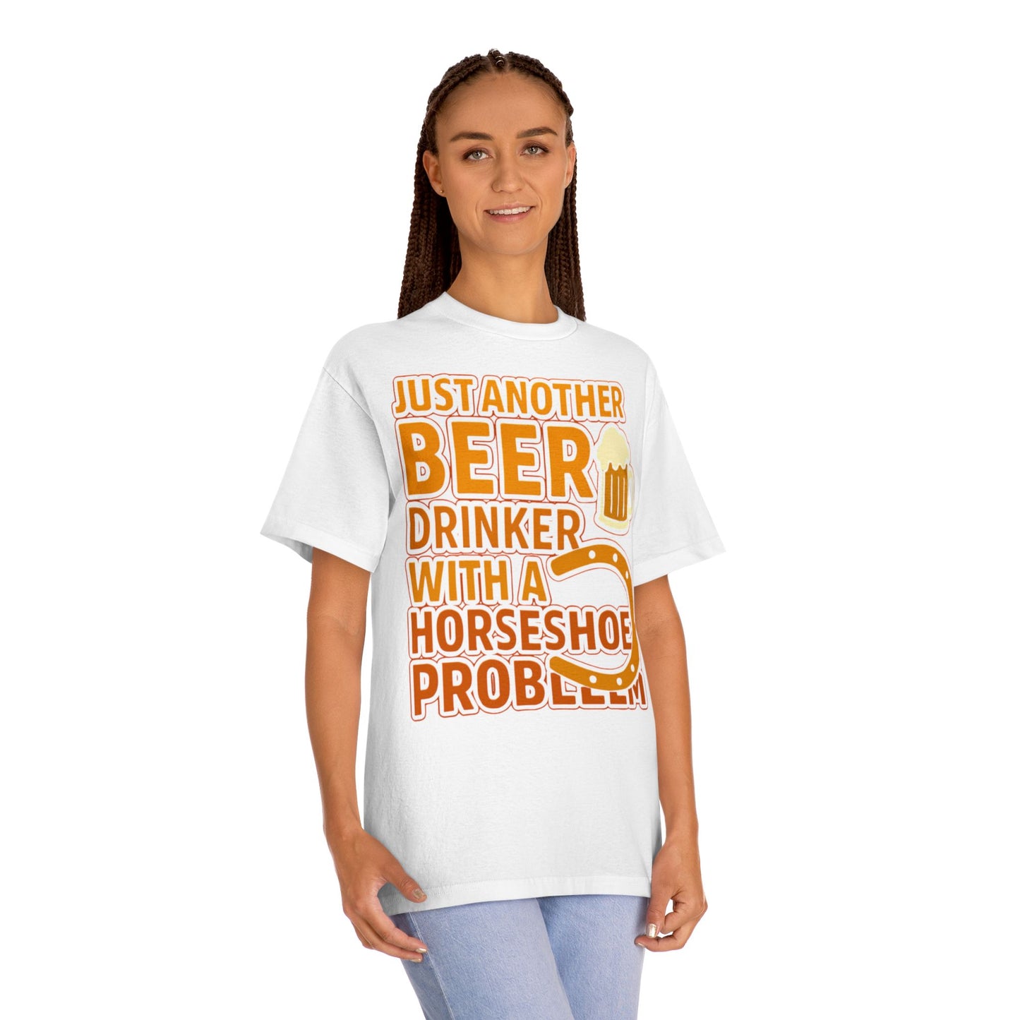 Beer Drinker with a Horseshoe Problem T-Shirt