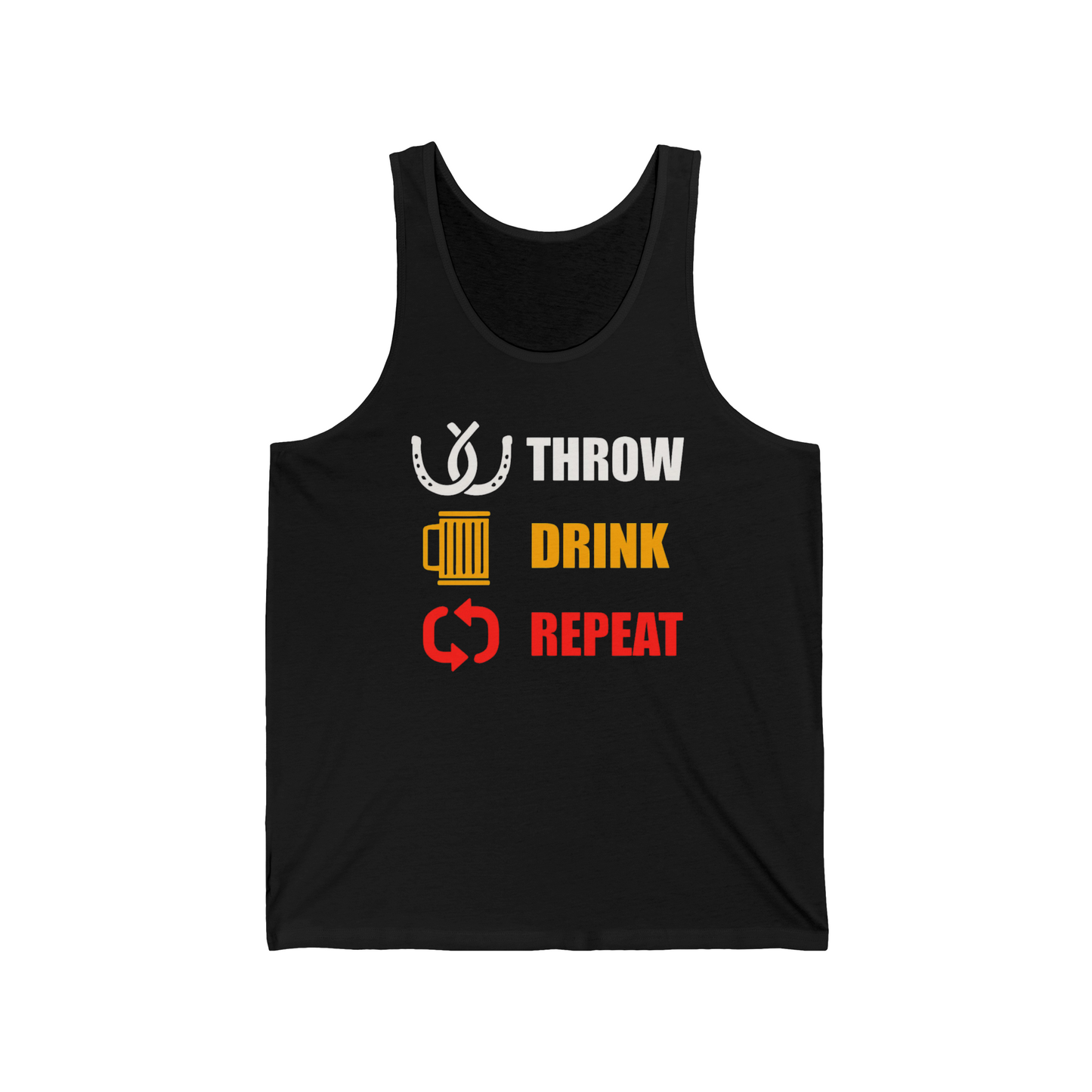 "Throw, Drink, Repeat" Tank Top