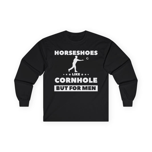 Horseshoes are for men Sweatshirt Fleece Crew