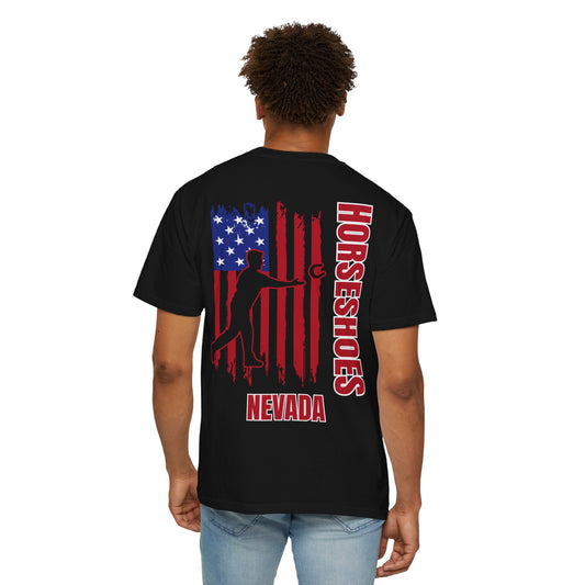 Customized American Pitcher Horseshoe T-Shirt