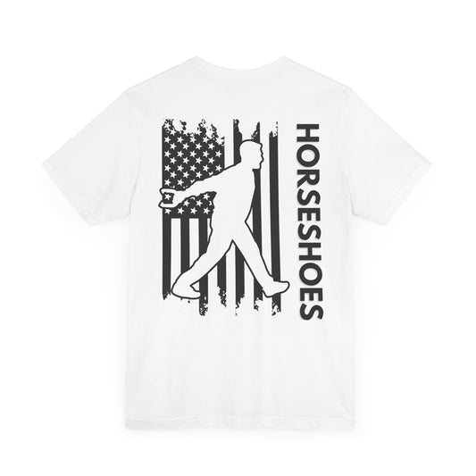 Patriotic Black & White American Flag T-Shirt